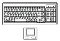 Keyboard with Touchpad Mouse